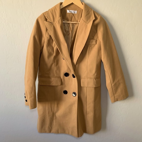 Yaya Fushi Jackets \u0026 Coats | Nwot Ya Ya Fushi Natural Beige Trench Coat SM | Color: Tan | Size: M | Duyenndang's Closet